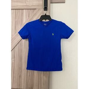 Polo Ralph Lauren blue boys small (8) v-neck tee